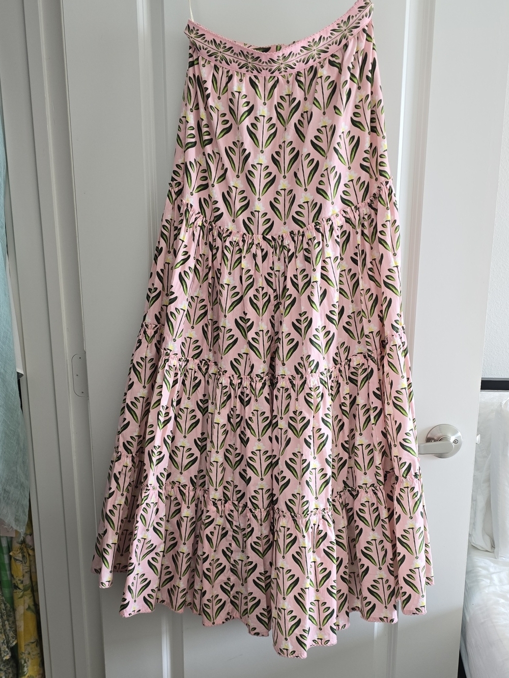 Agua By Agua Bendita Maxi Skirt Macadamia Margarita Skirt